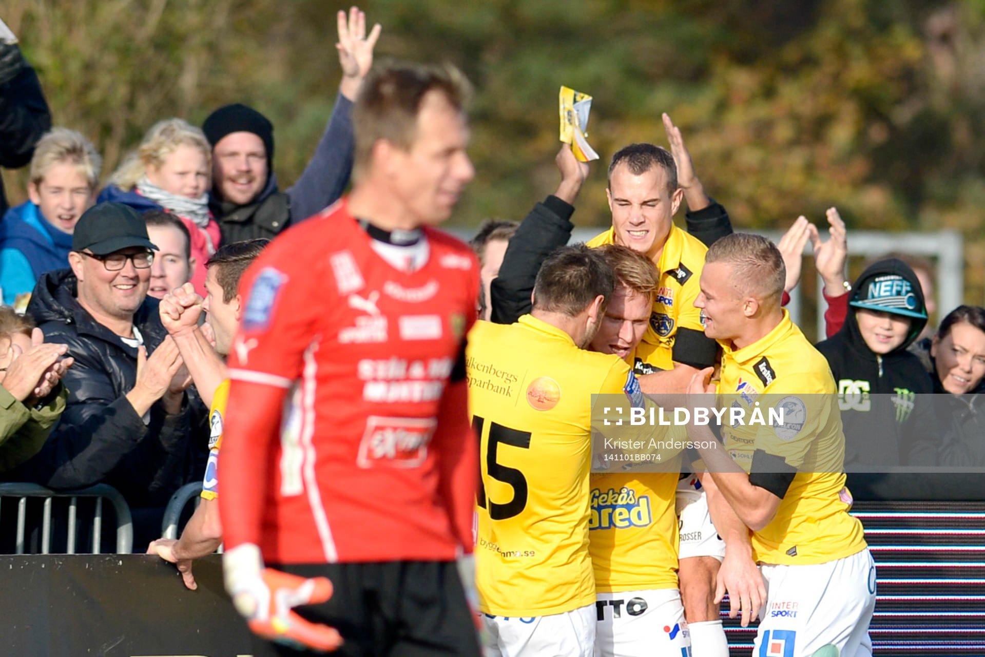 Falkenbergs Dan Keat jublar