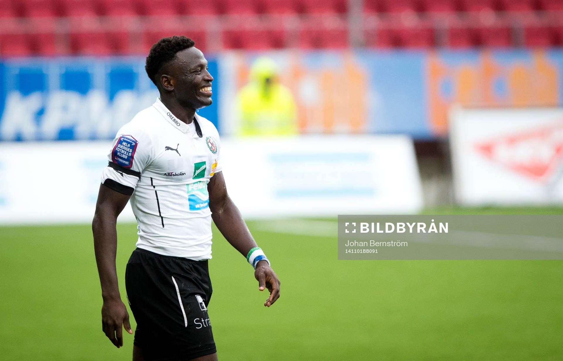Örebros Alhassan Kamara gör 3-0 och jublar