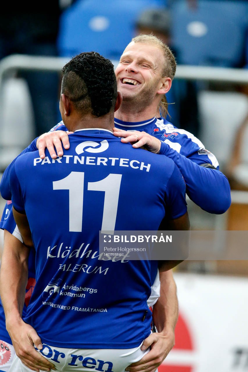 Åtvidabergs Kristian Bergström jublar