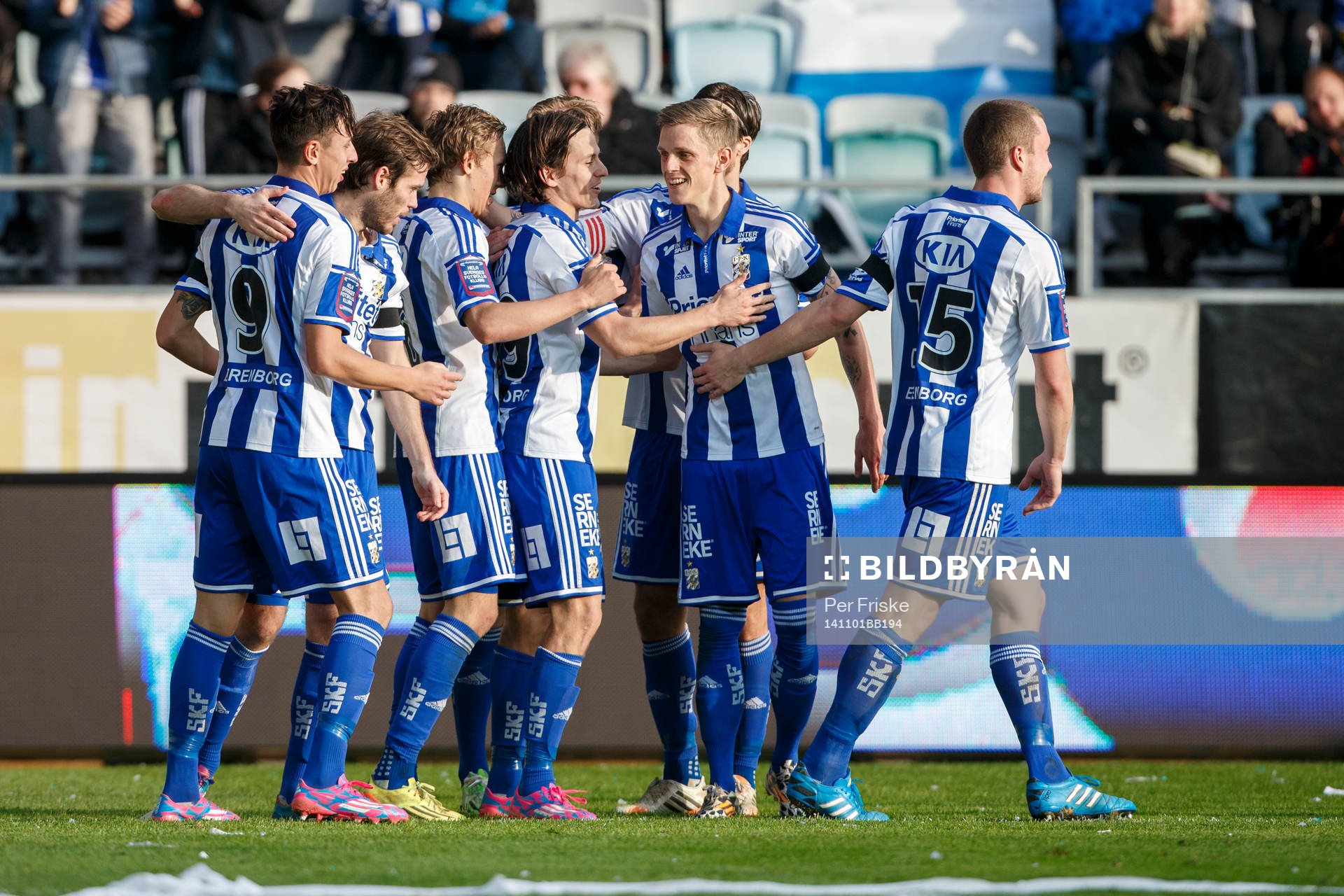 IFK Göteborgs spelare jublar