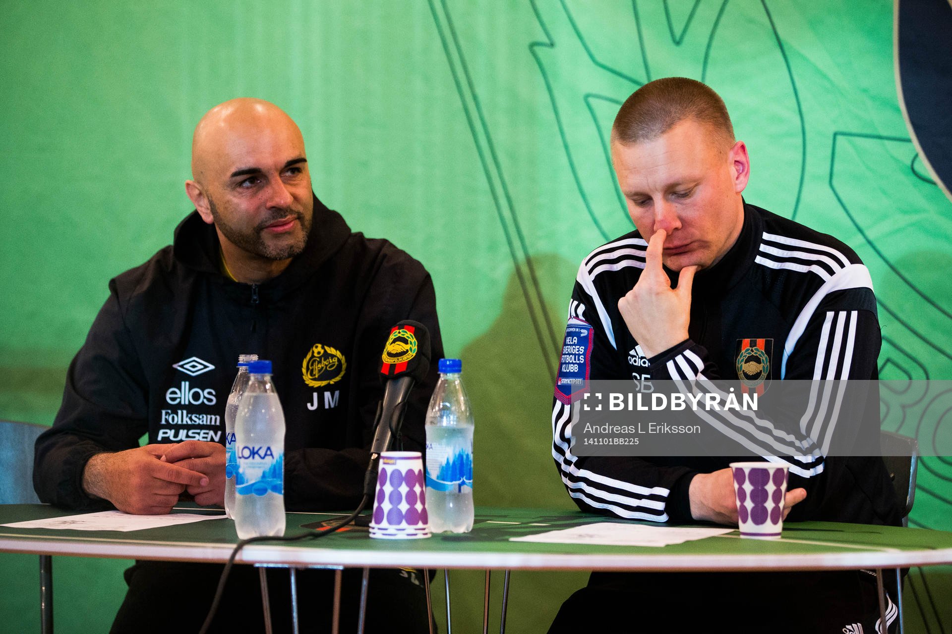 Elfsborgs tränare Jan Mian och Brommapojkarnas