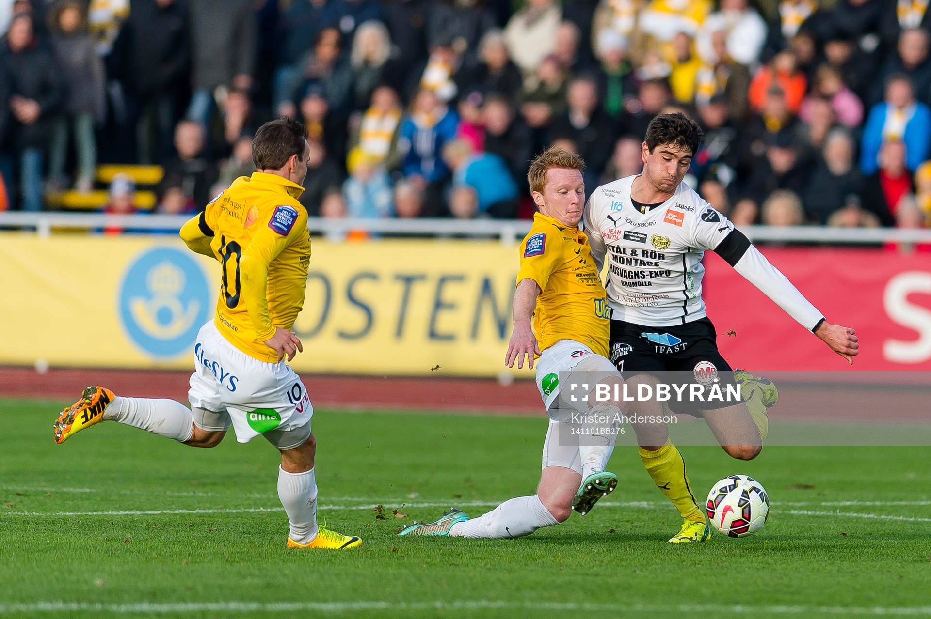 Falkenbergs Dan Keat och Mjällbys Lucas Grill