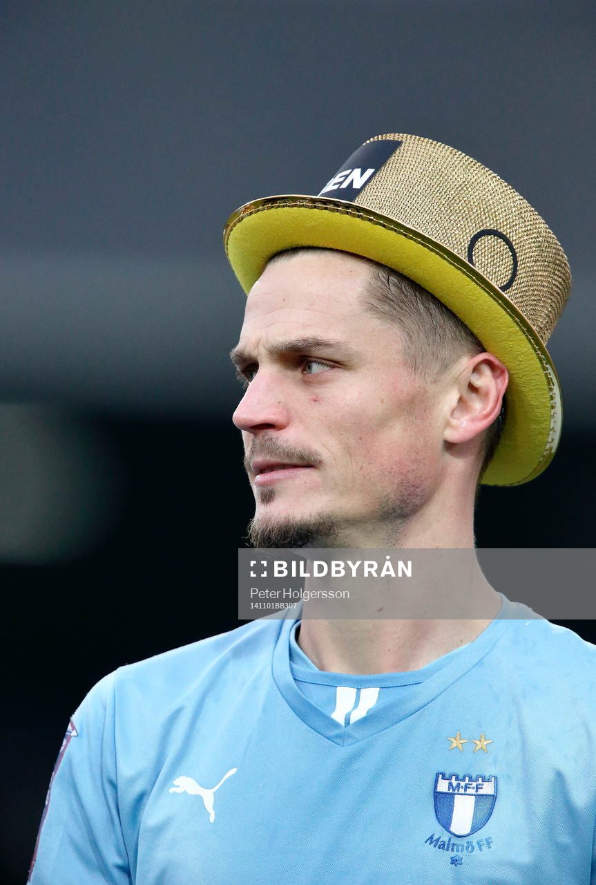 Malmös Markus Rosenberg under fotbollsmatchen i Allsvenskan mellan Åtvidaberg och Malmö den 01 november 2014 i Åtvidaberg.