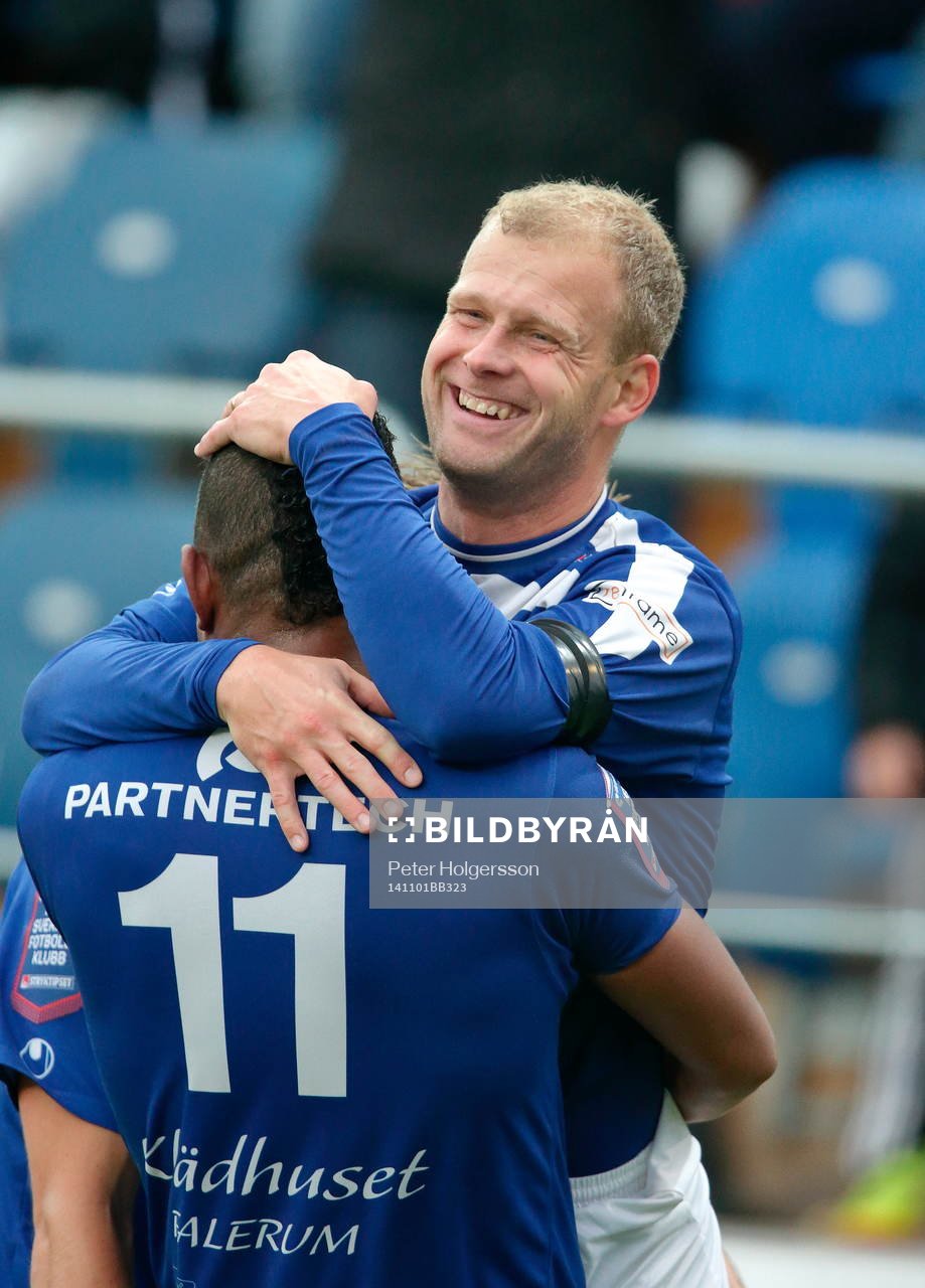 Åtvidabergs Kristian Bergström jublar