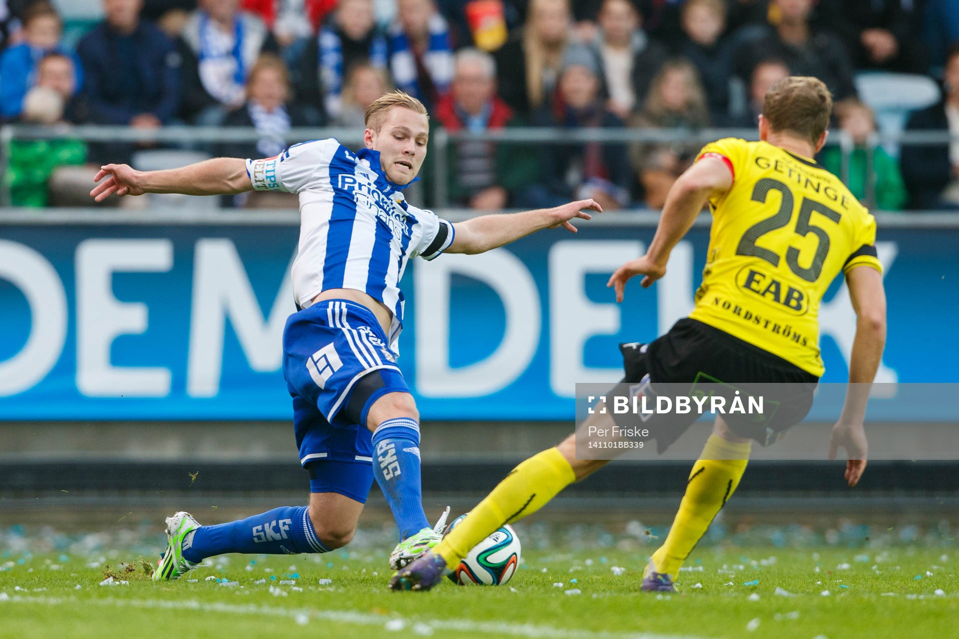 IFK Göteborgs Gustav Engvall och Halmstads Richard Magyar