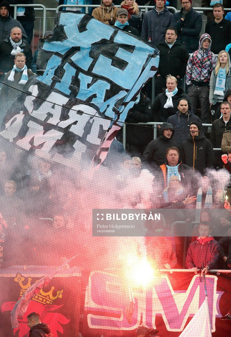 Pyroteknik hos Malmös supporters
