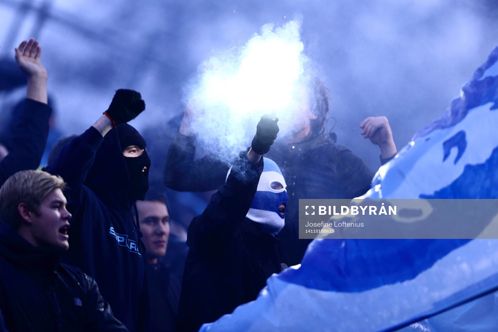 Malmös supportrar använde pyroteknik