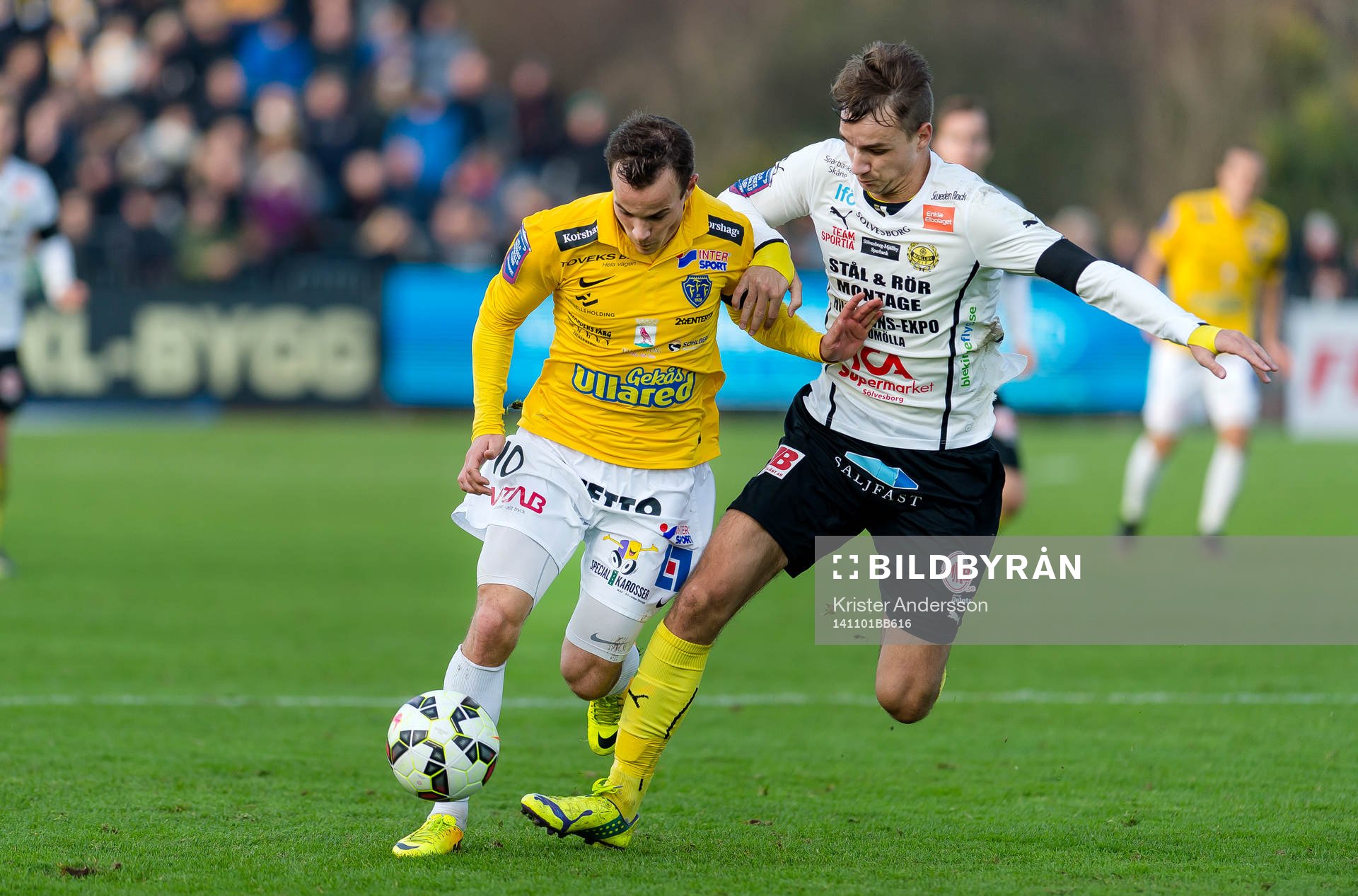 Falkenbergs Anton Wede och Mjällbys Jasmin Sudic
