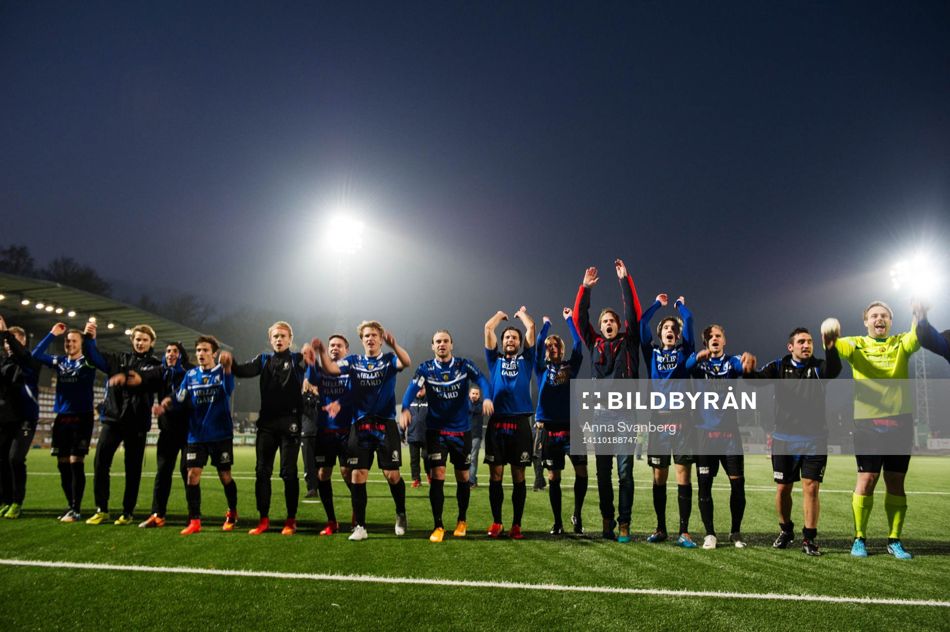 Trelleborg vinner med 4-2 under fotbollsmatchen i Div 1 Södra mellan Örgryte och Trelleborg den 1 november 2014 i Göteborg.