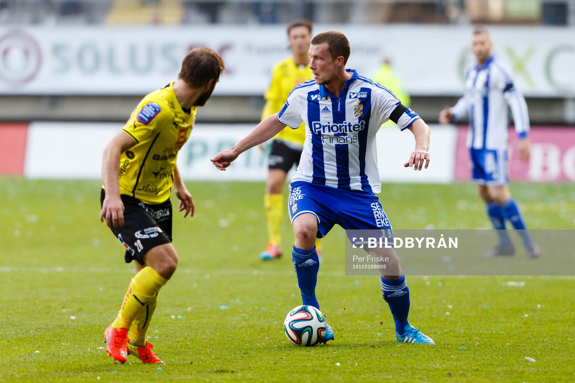 Halmstads Jesper Westerberg och IFK Göteborgs Jakob
