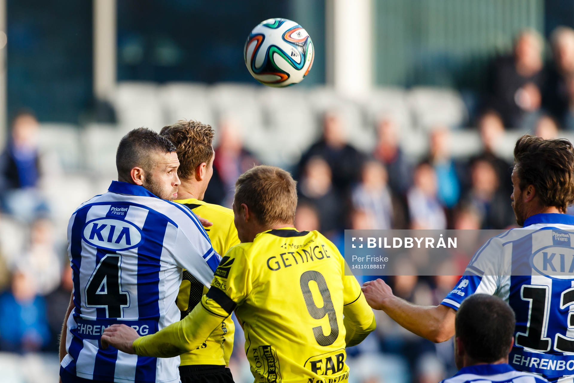IFK Göteborgs Kjetil Waehler och Halmstads Gudjón