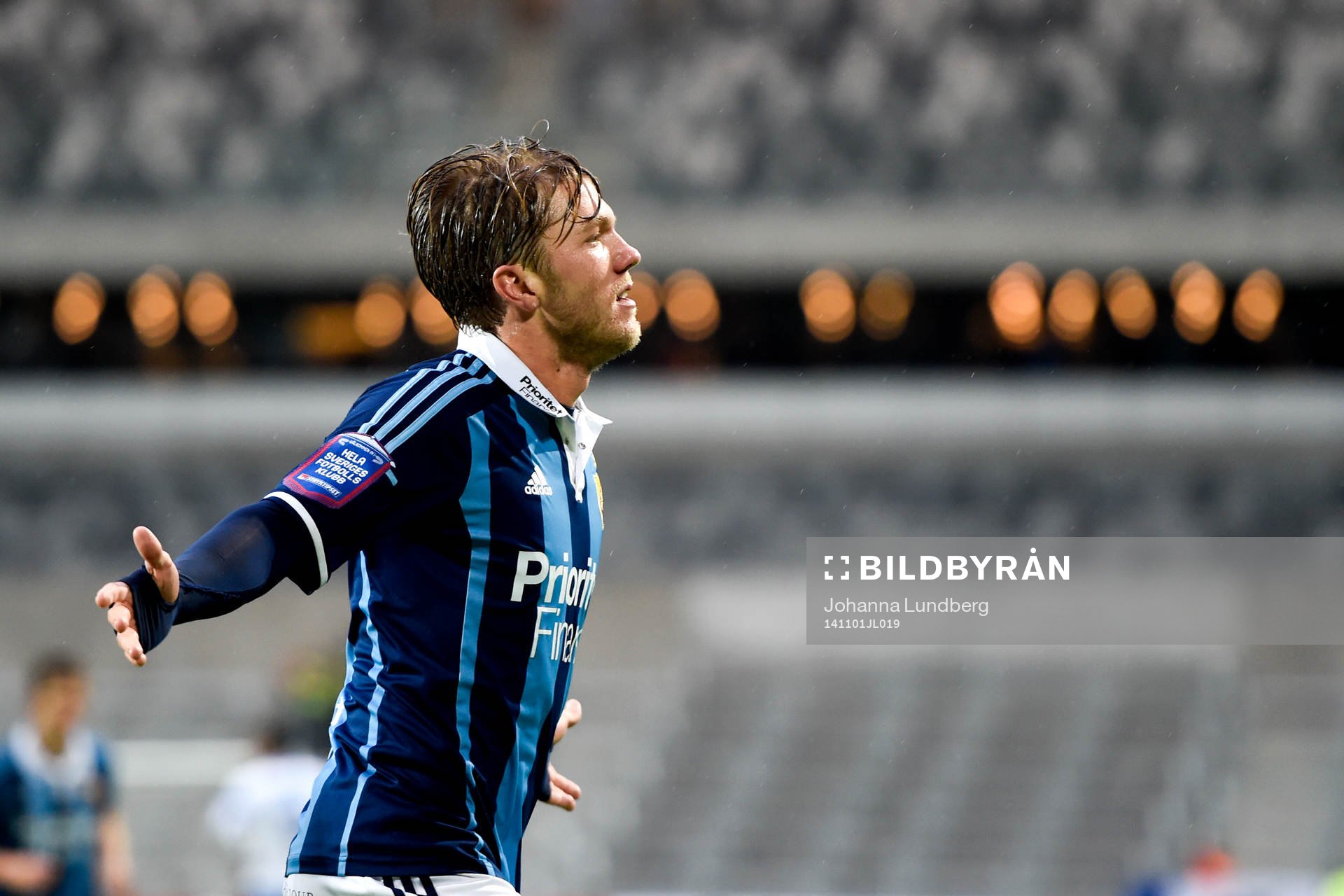 Djurgårdens Martin Broberg jublar
