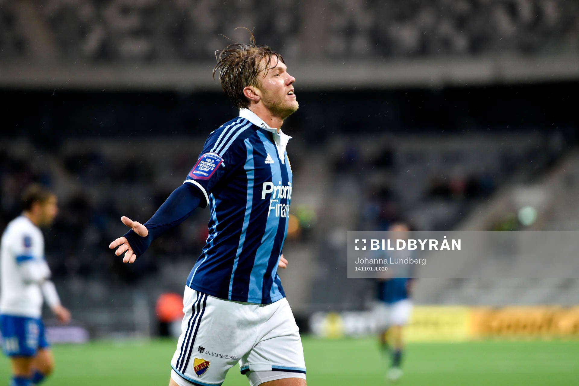 Djurgårdens Martin Broberg jublar