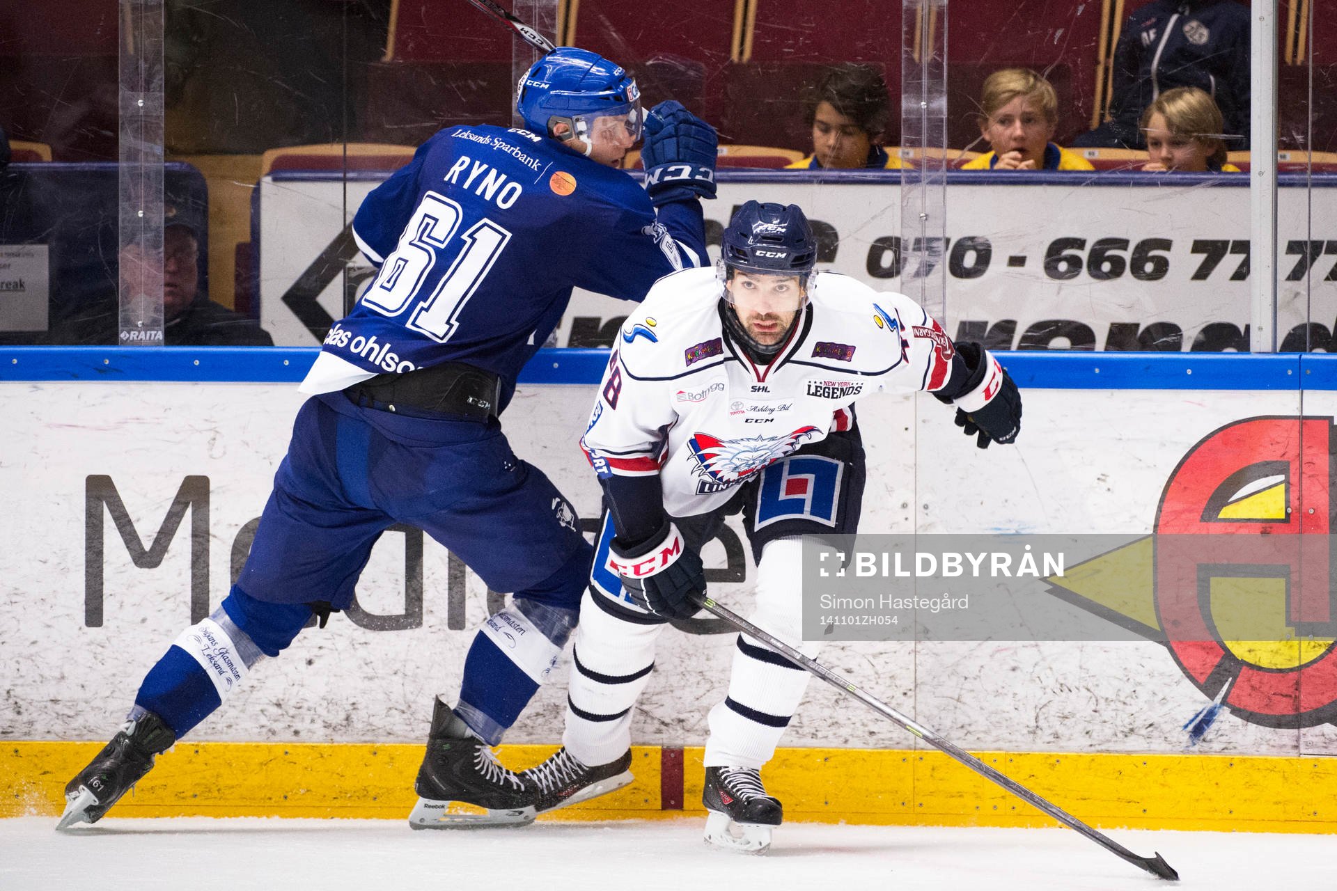 Leksands Johan Ryno och Linköpings Daniel Rahimi