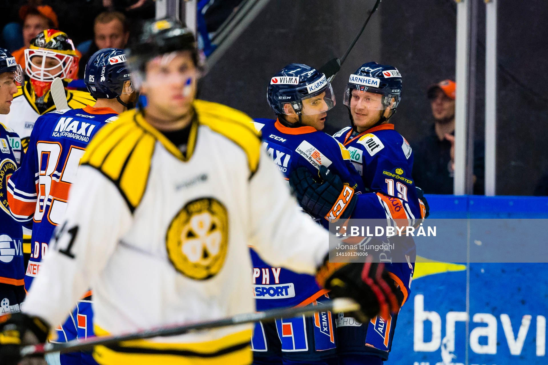 Växjös Cory Murphy firas av Tuomas Kiiskinen