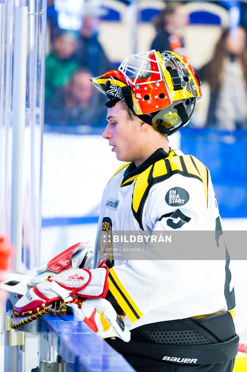 Brynäs målvakt Jonas Johansson deppar