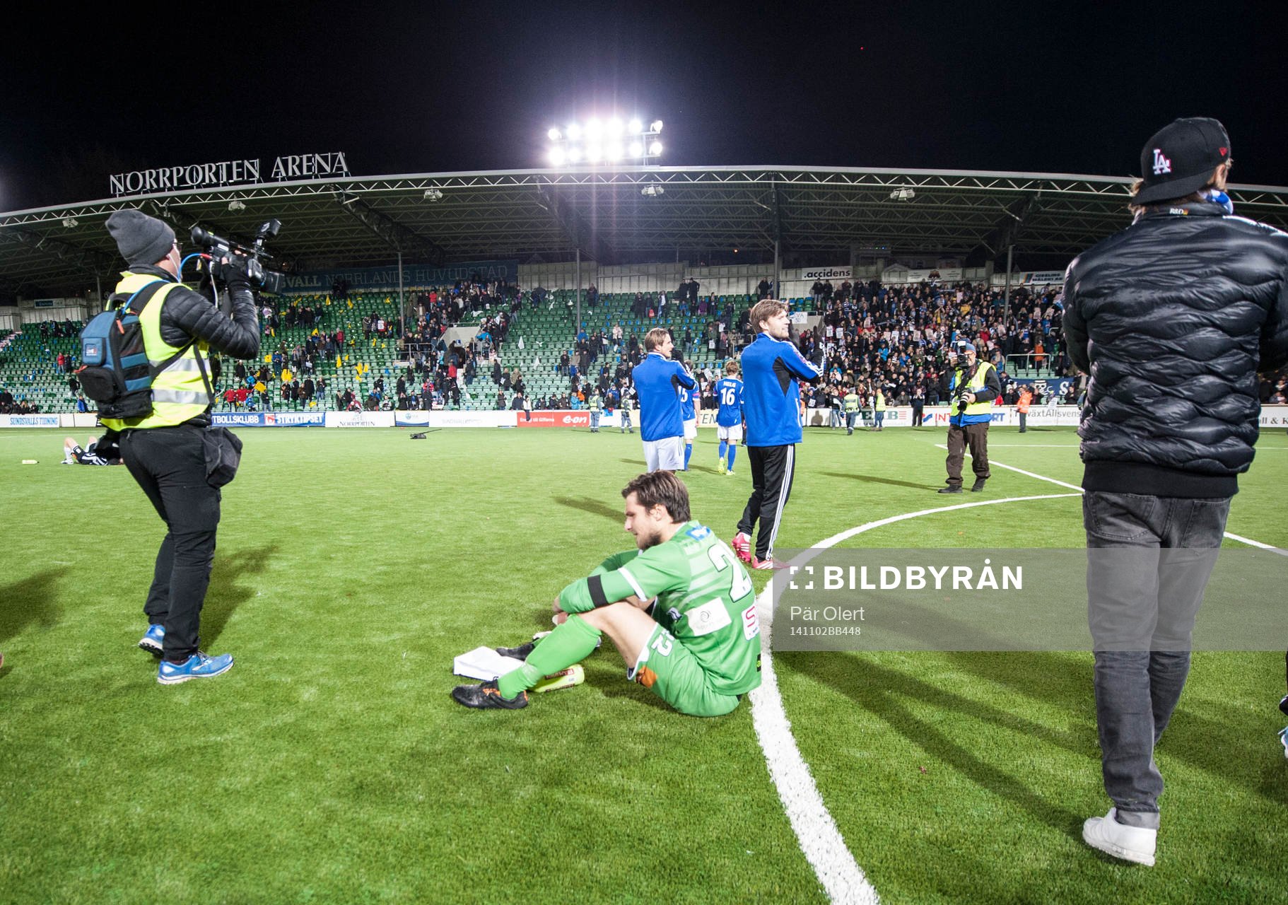 Landskronas målvakt Niklas Uddenäs deppar