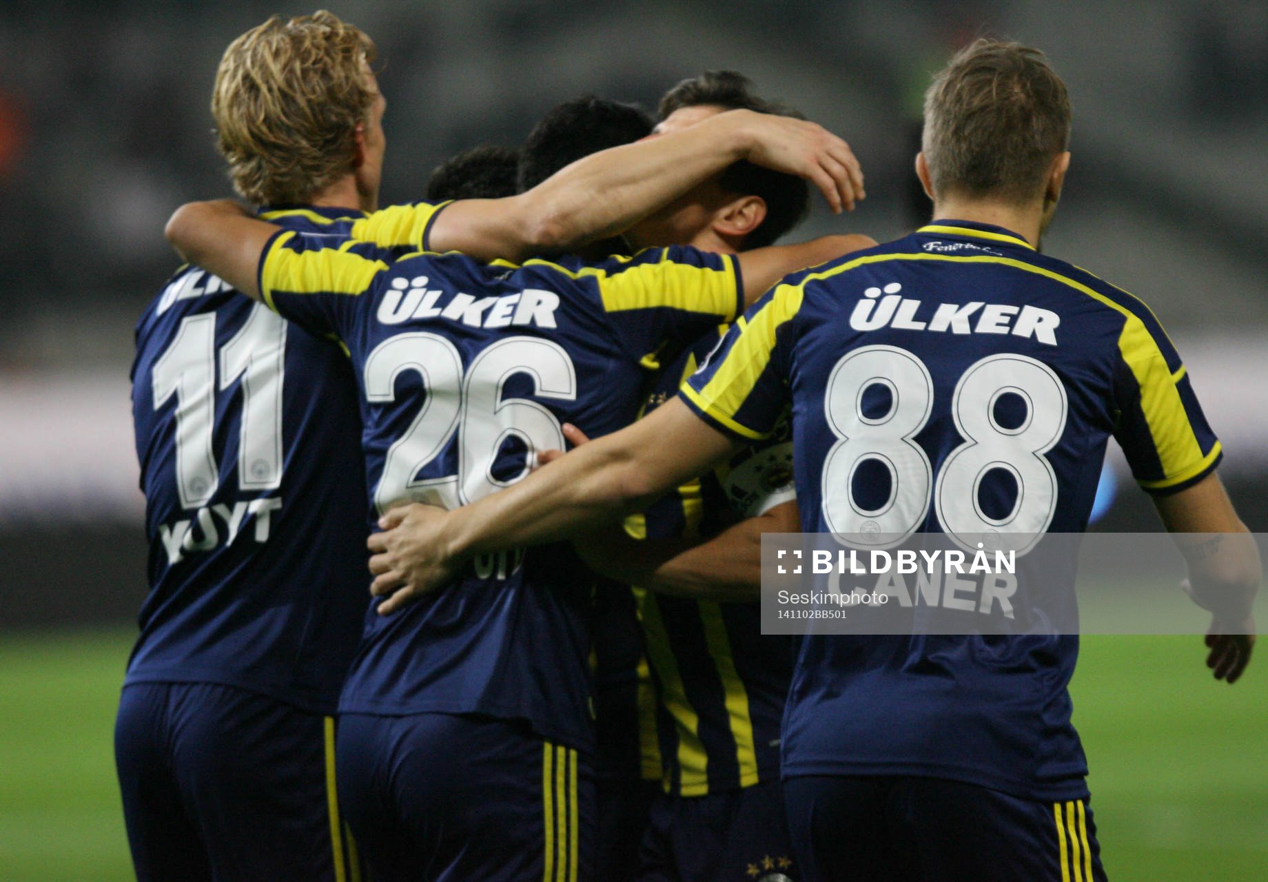  Turkey super league derby match between Besiktas and Fenerbahce at Ataturk Olympic Stadium in Istanbul on November 02, 2014.
