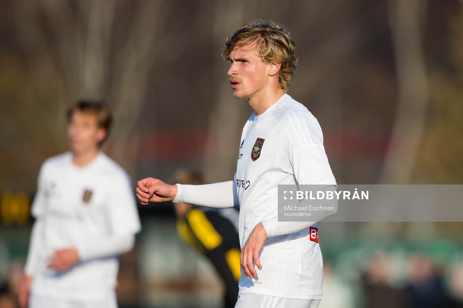 Brommapojkarnas Carl Starfelt under U19 SM-finalen i fotboll mellan Häcken - Brommapojkarna den 2 november  2014 i Göteborg.