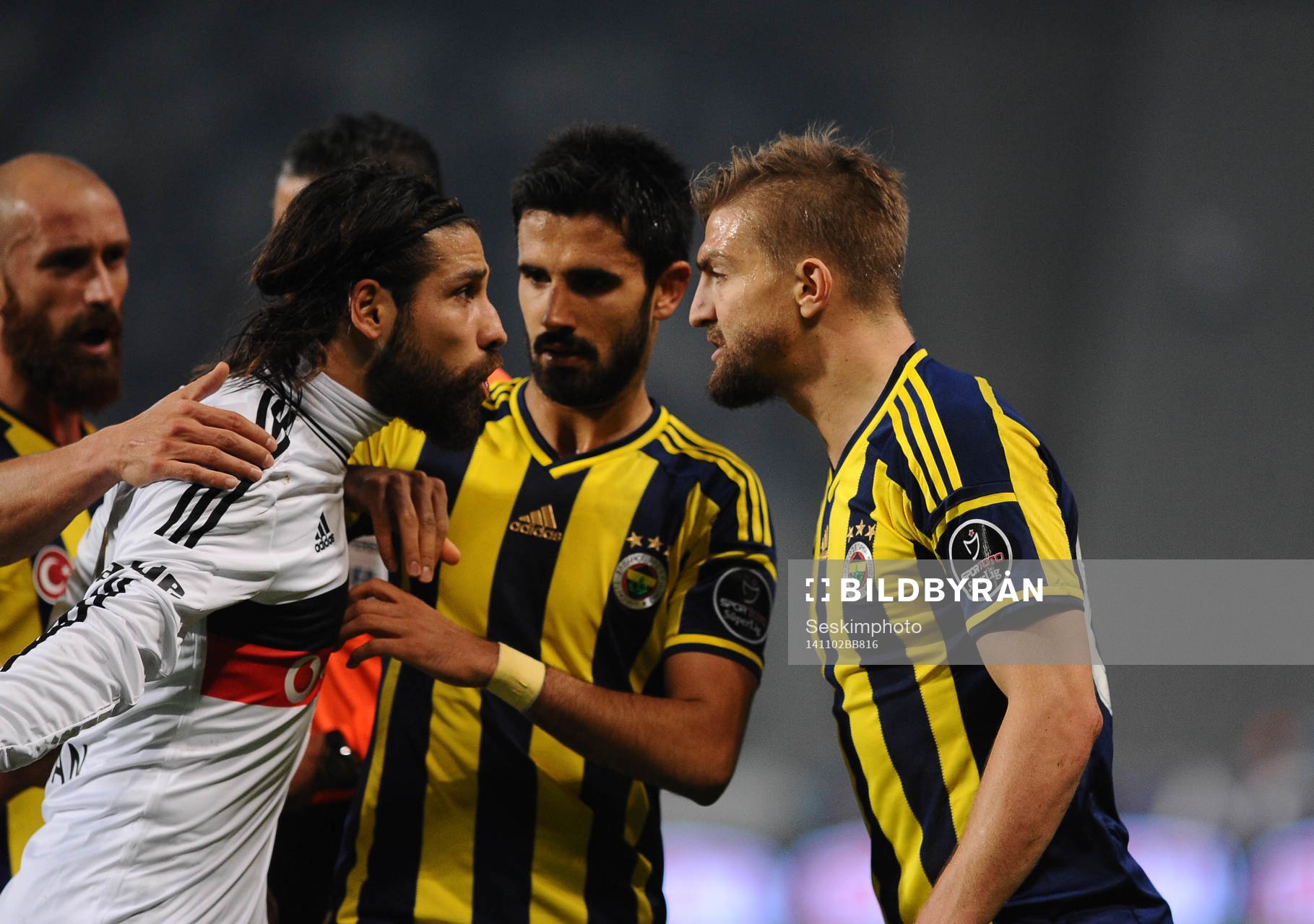 Turkey super league derby match between Besiktas and