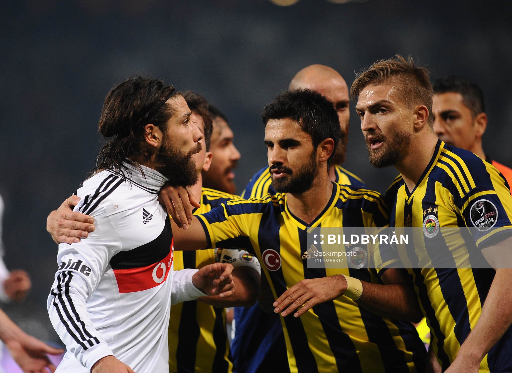 Turkey super league derby match between Besiktas and