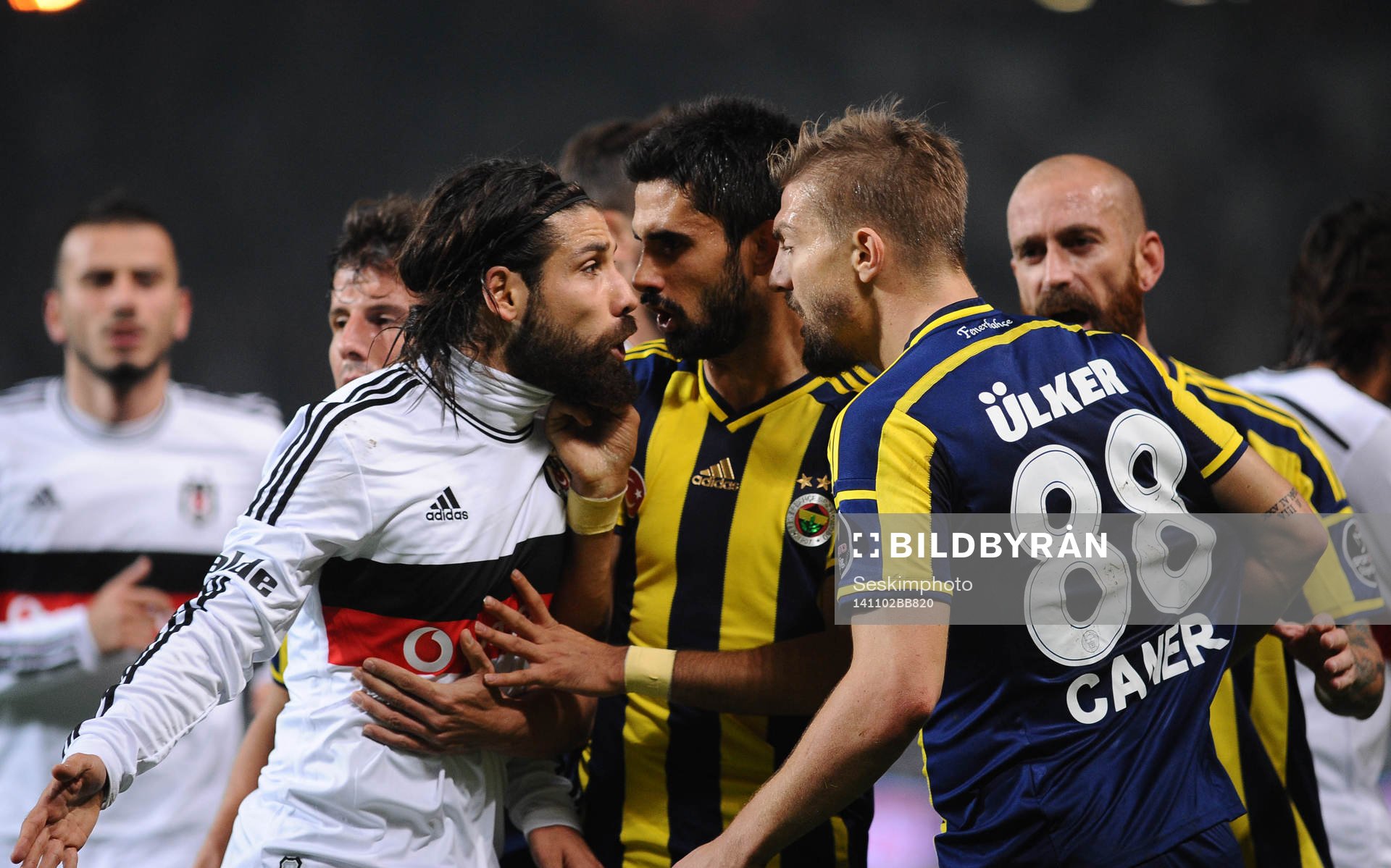 Turkey super league derby match between Besiktas and