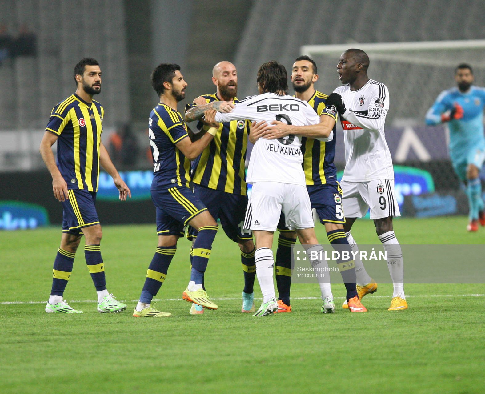 Turkey super league derby match between Besiktas and