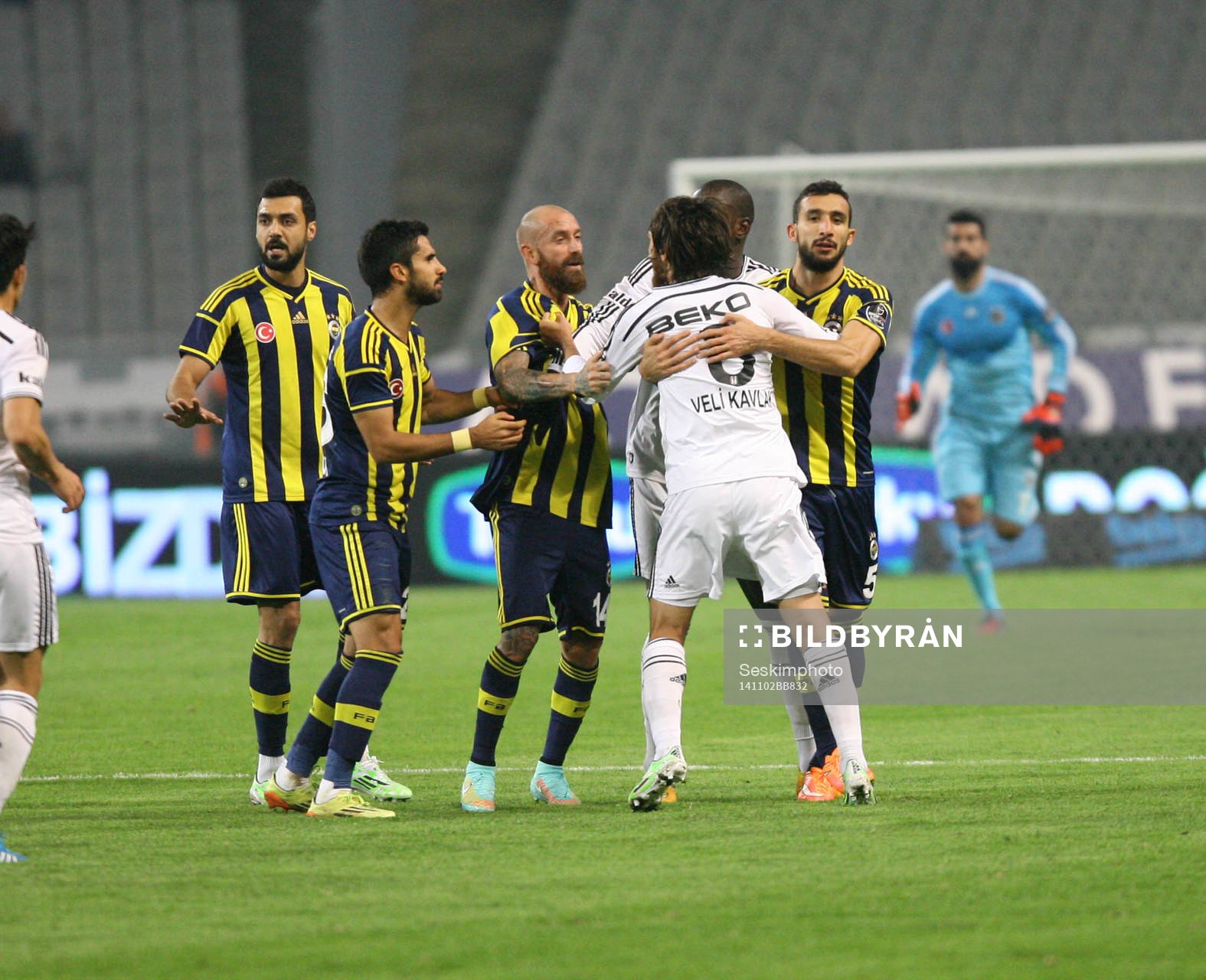 Turkey super league derby match between Besiktas and