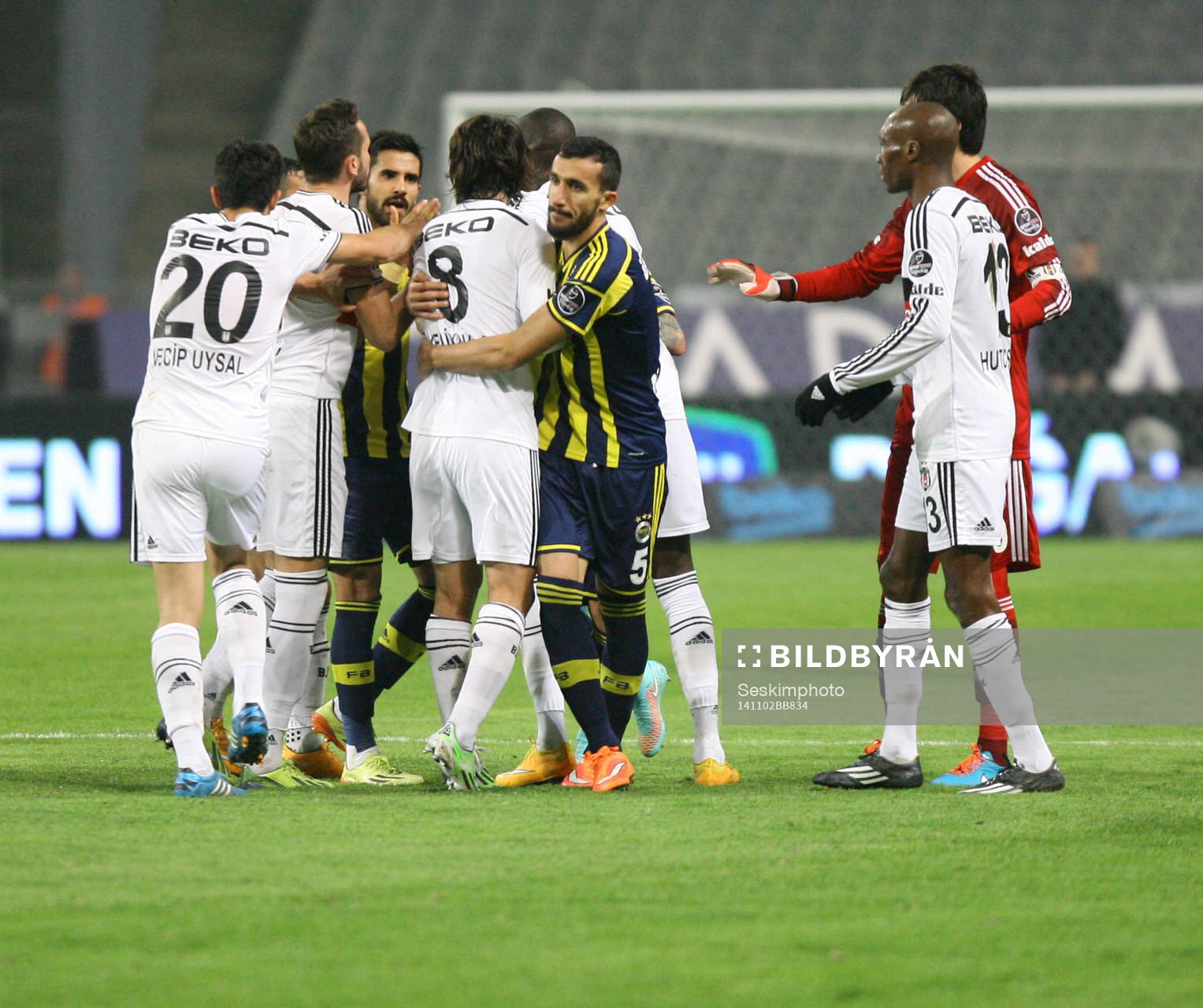 Turkey super league derby match between Besiktas and
