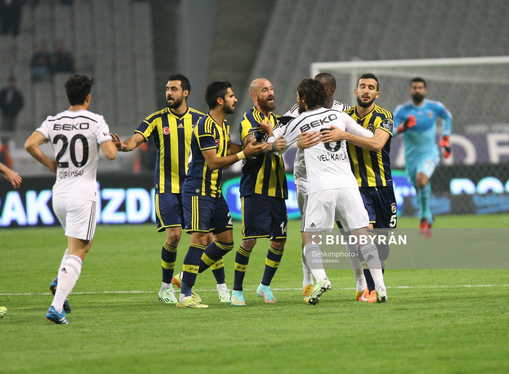 Turkey super league derby match between Besiktas and