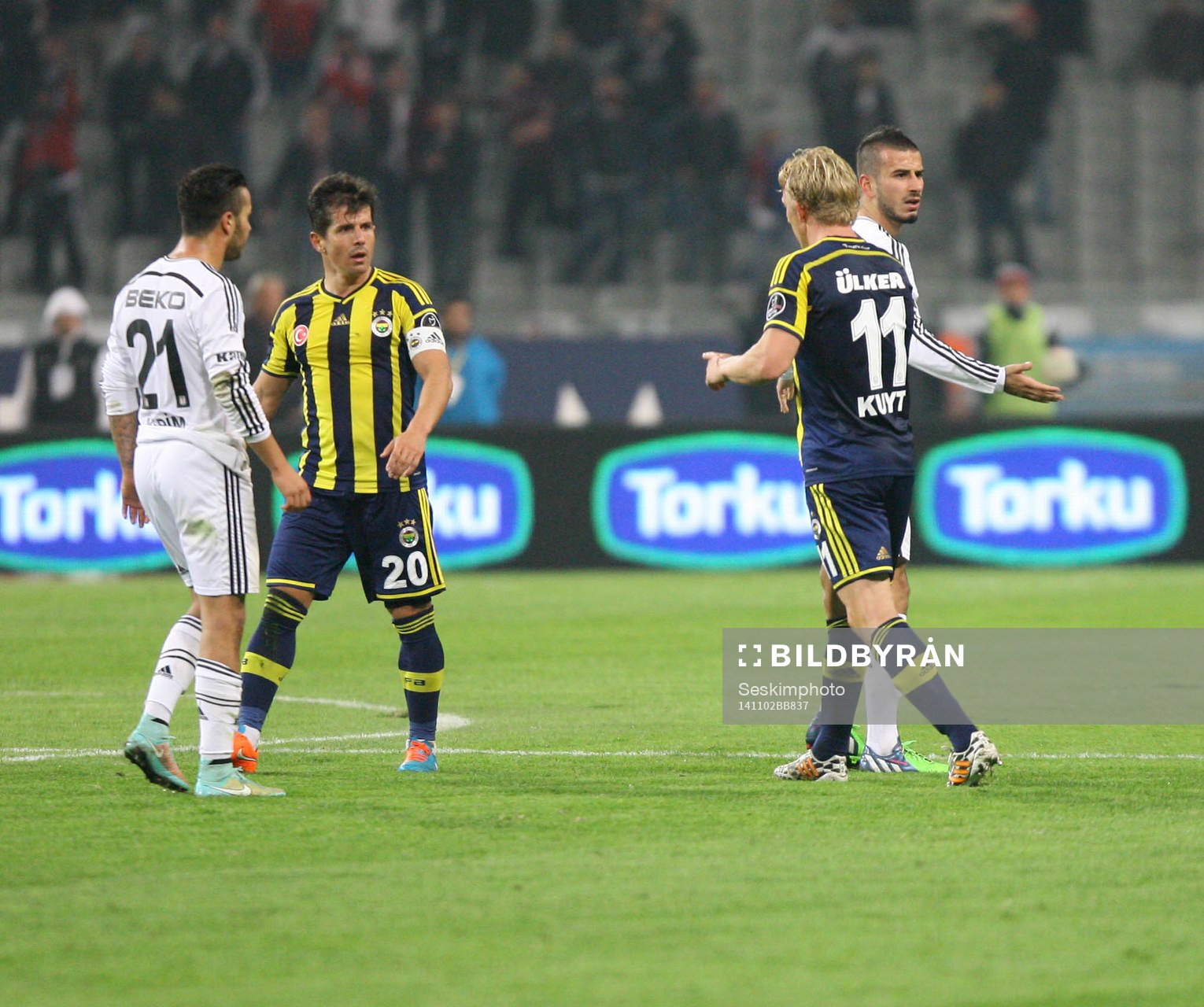 Turkey super league derby match between Besiktas and
