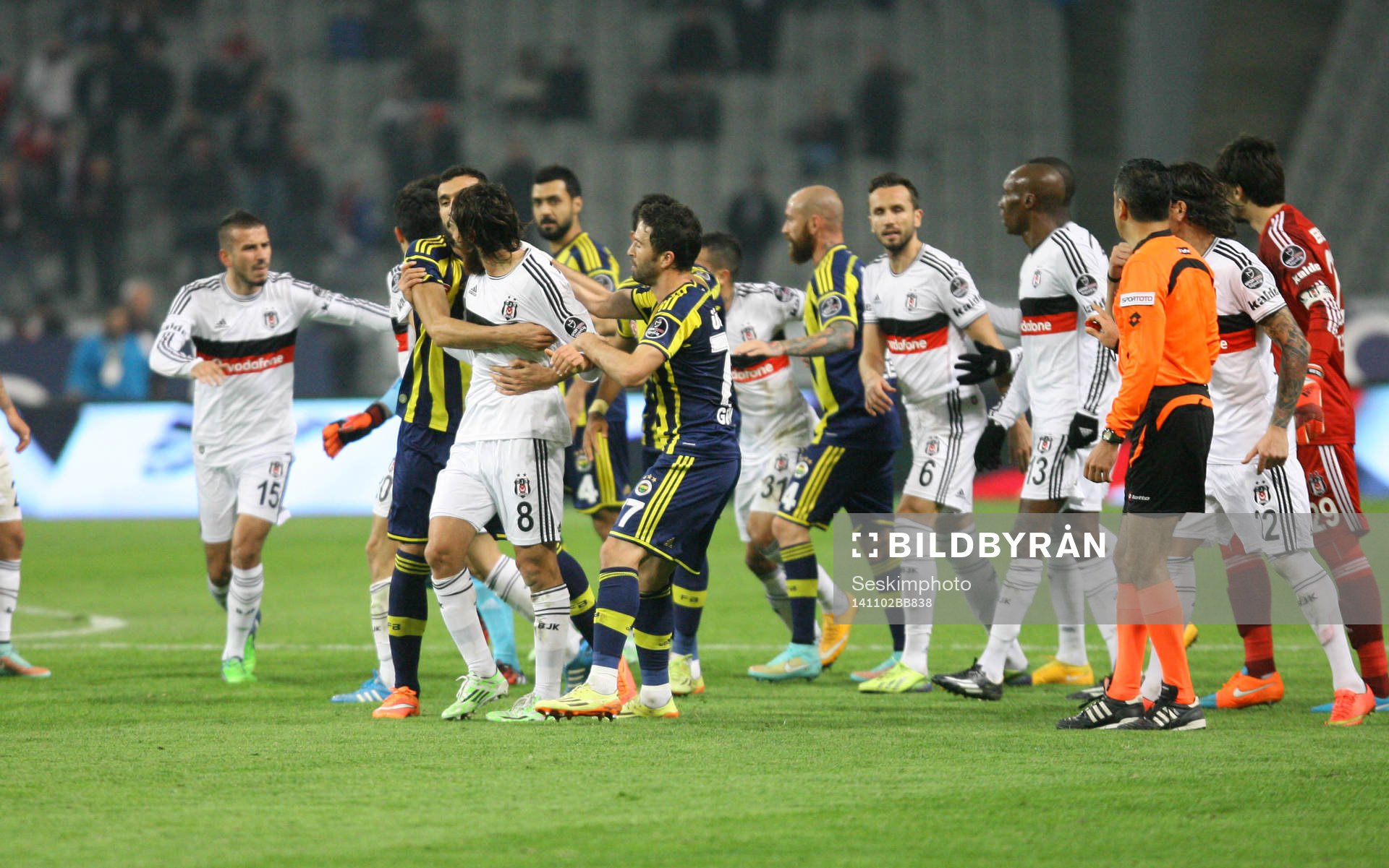 Turkey super league derby match between Besiktas and