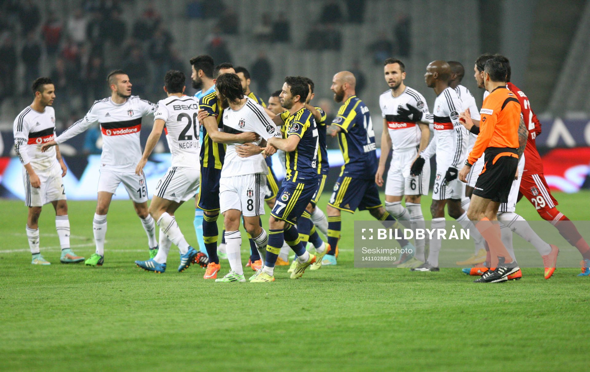 Turkey super league derby match between Besiktas and