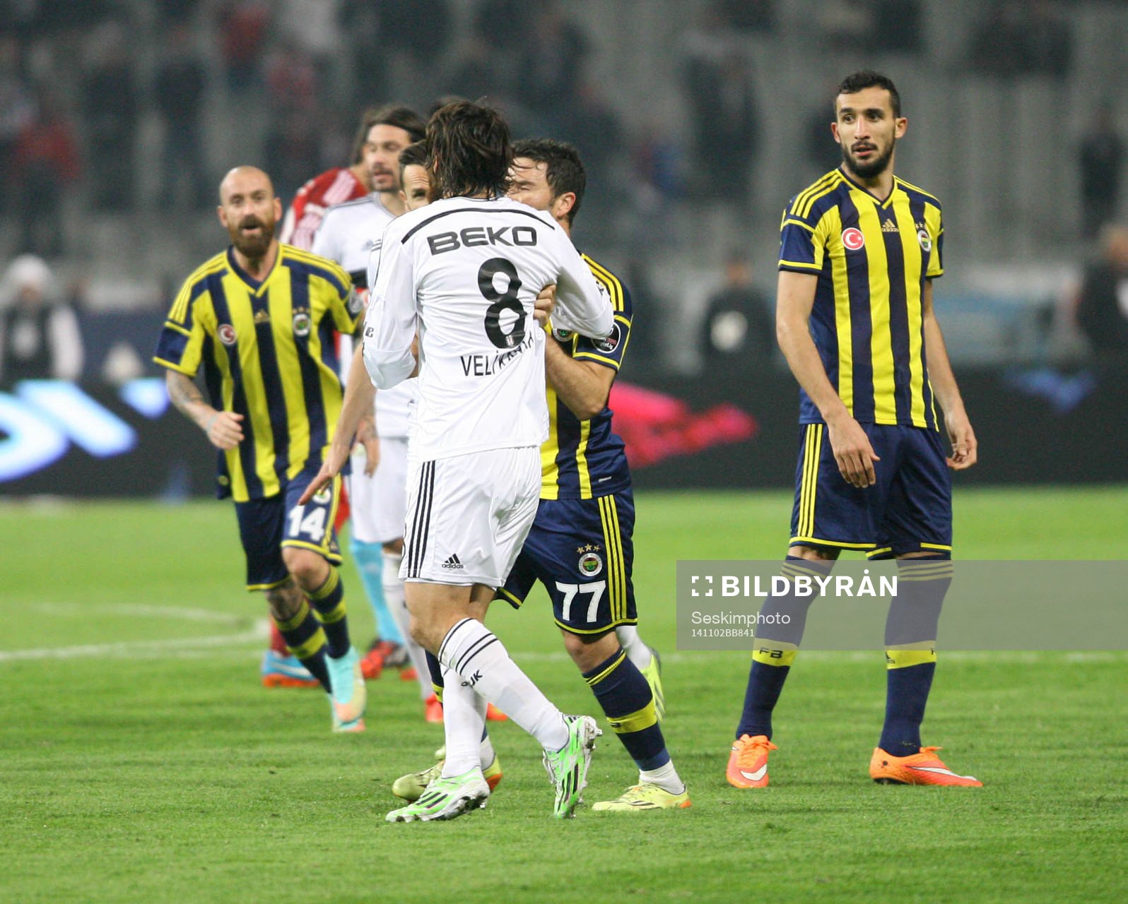 Turkey super league derby match between Besiktas and