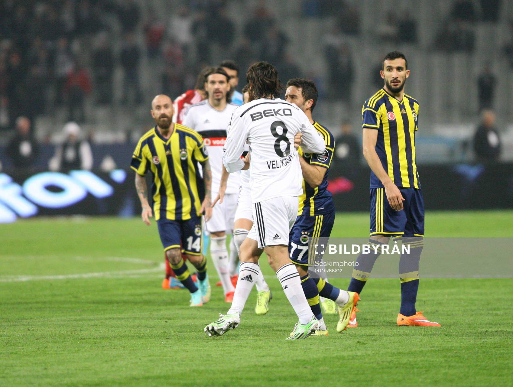Turkey super league derby match between Besiktas and