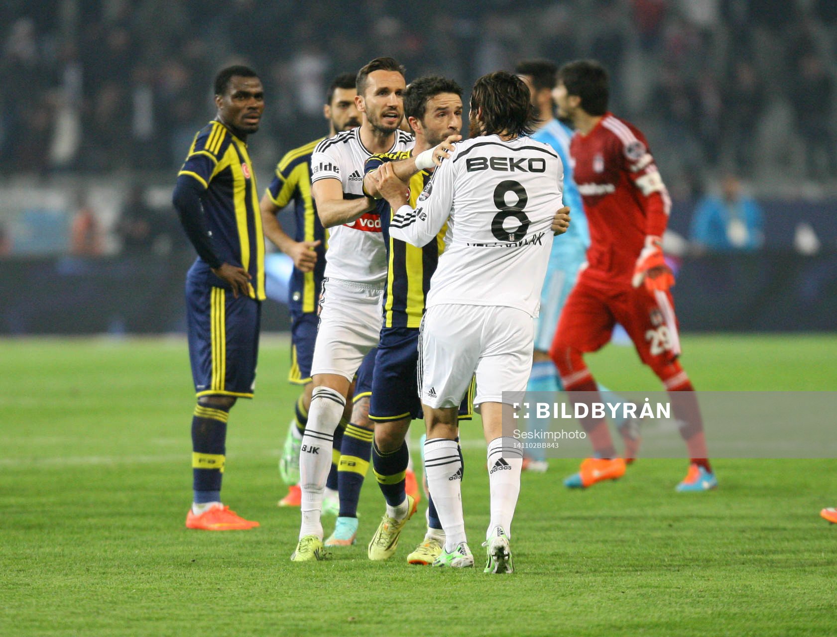 Turkey super league derby match between Besiktas and