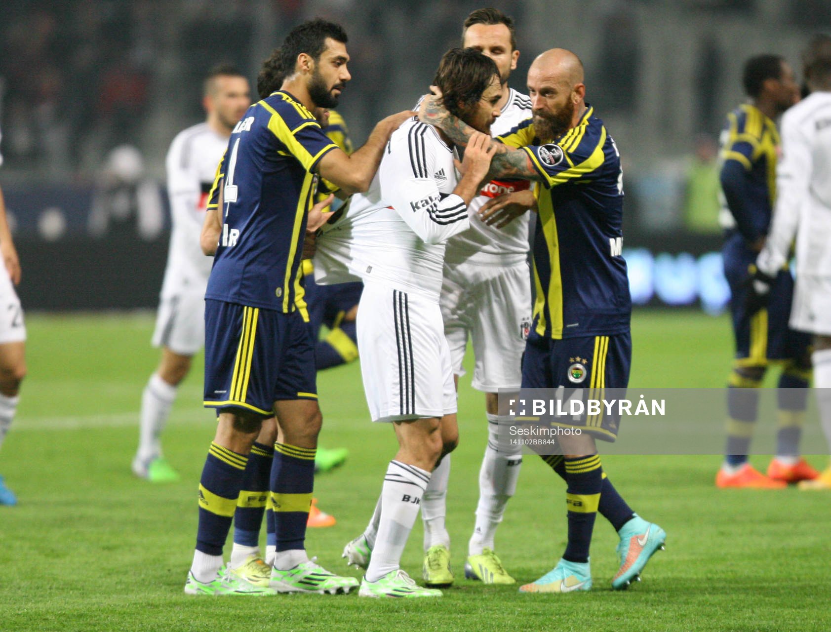 Turkey super league derby match between Besiktas and