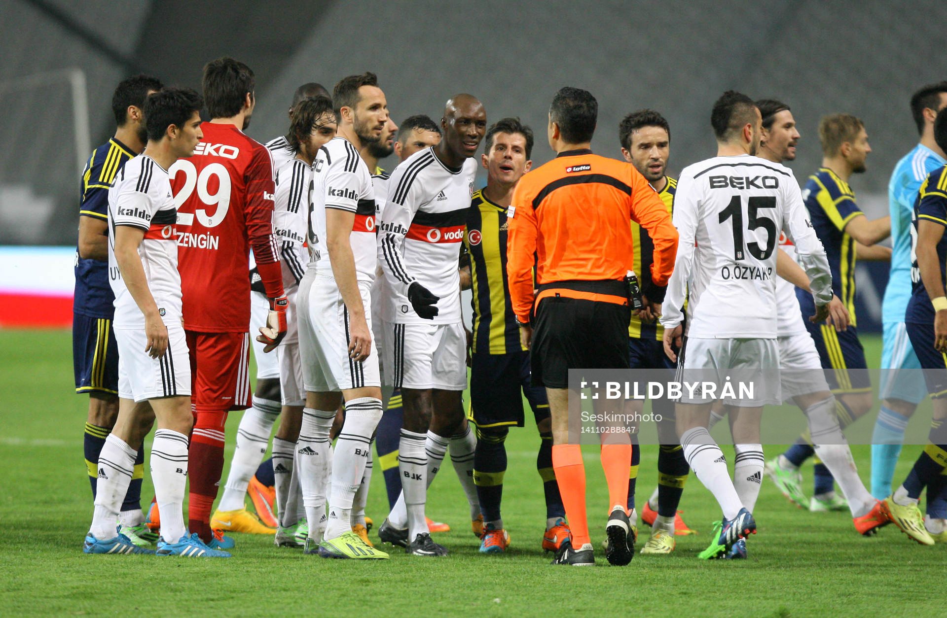 Turkey super league derby match between Besiktas and