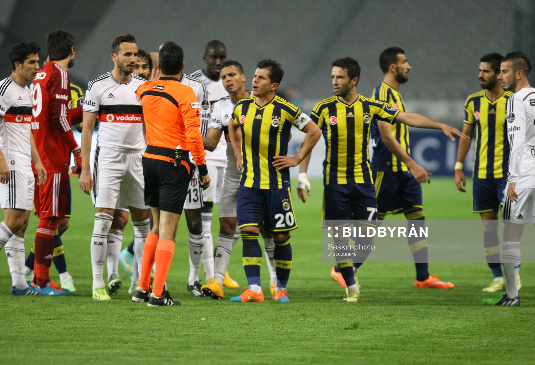 Turkey super league derby match between Besiktas and