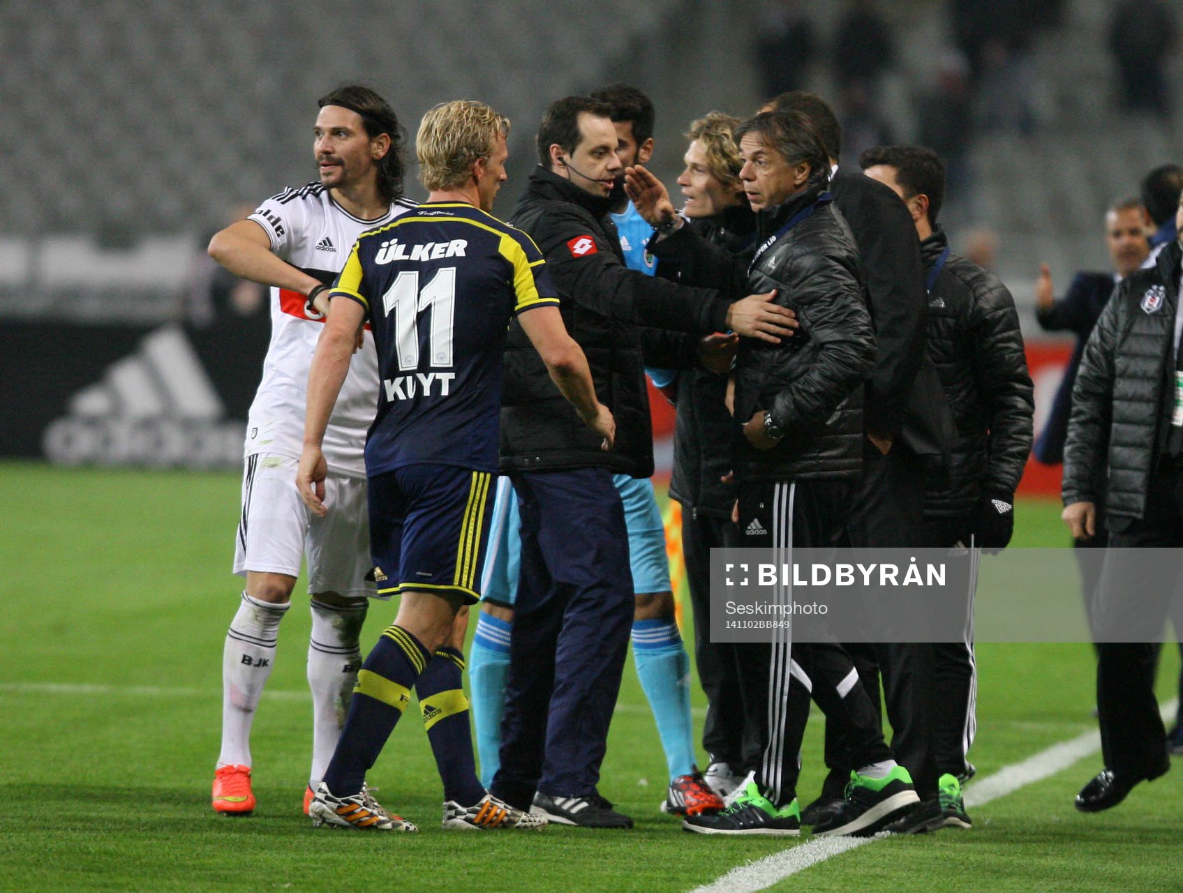 Turkey super league derby match between Besiktas and