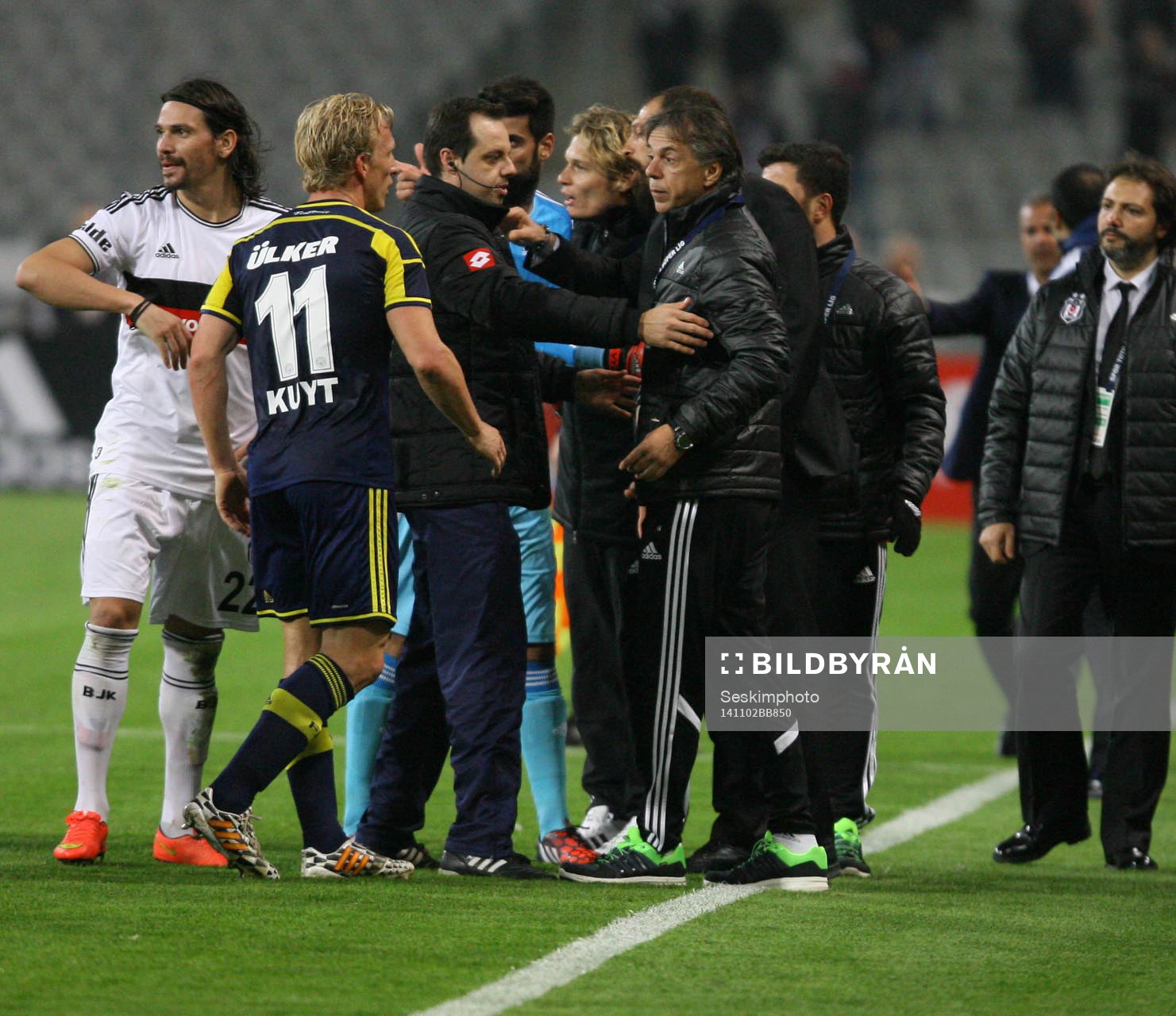 Turkey super league derby match between Besiktas and