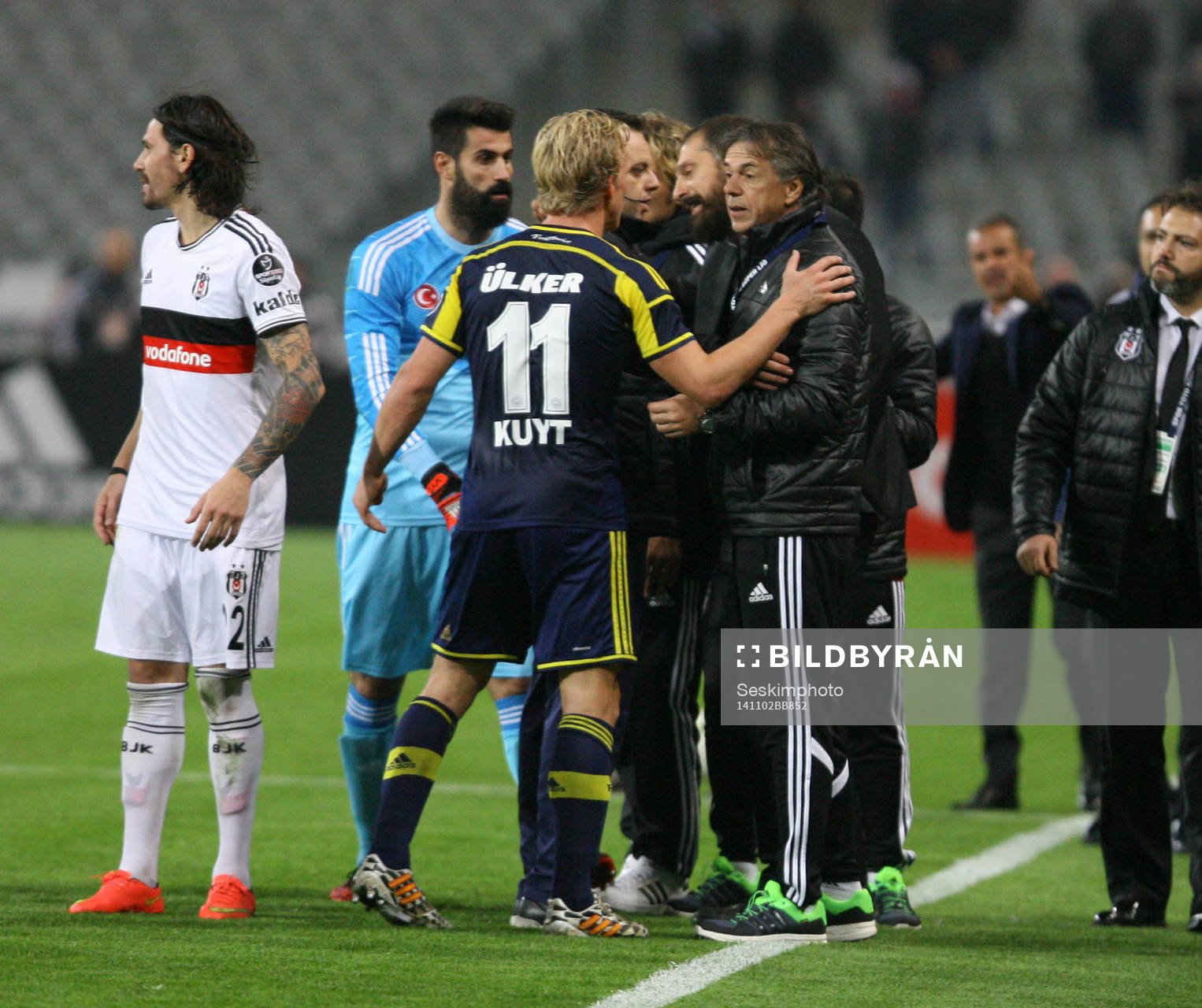 Turkey super league derby match between Besiktas and
