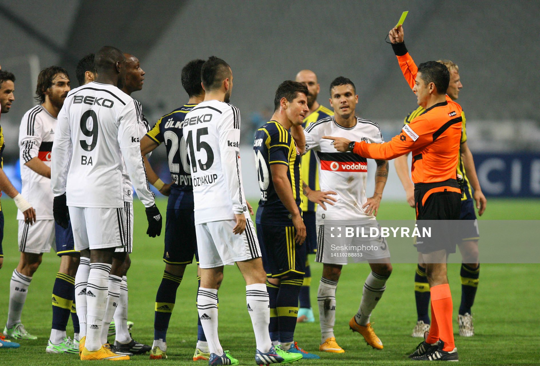 Turkey super league derby match between Besiktas and