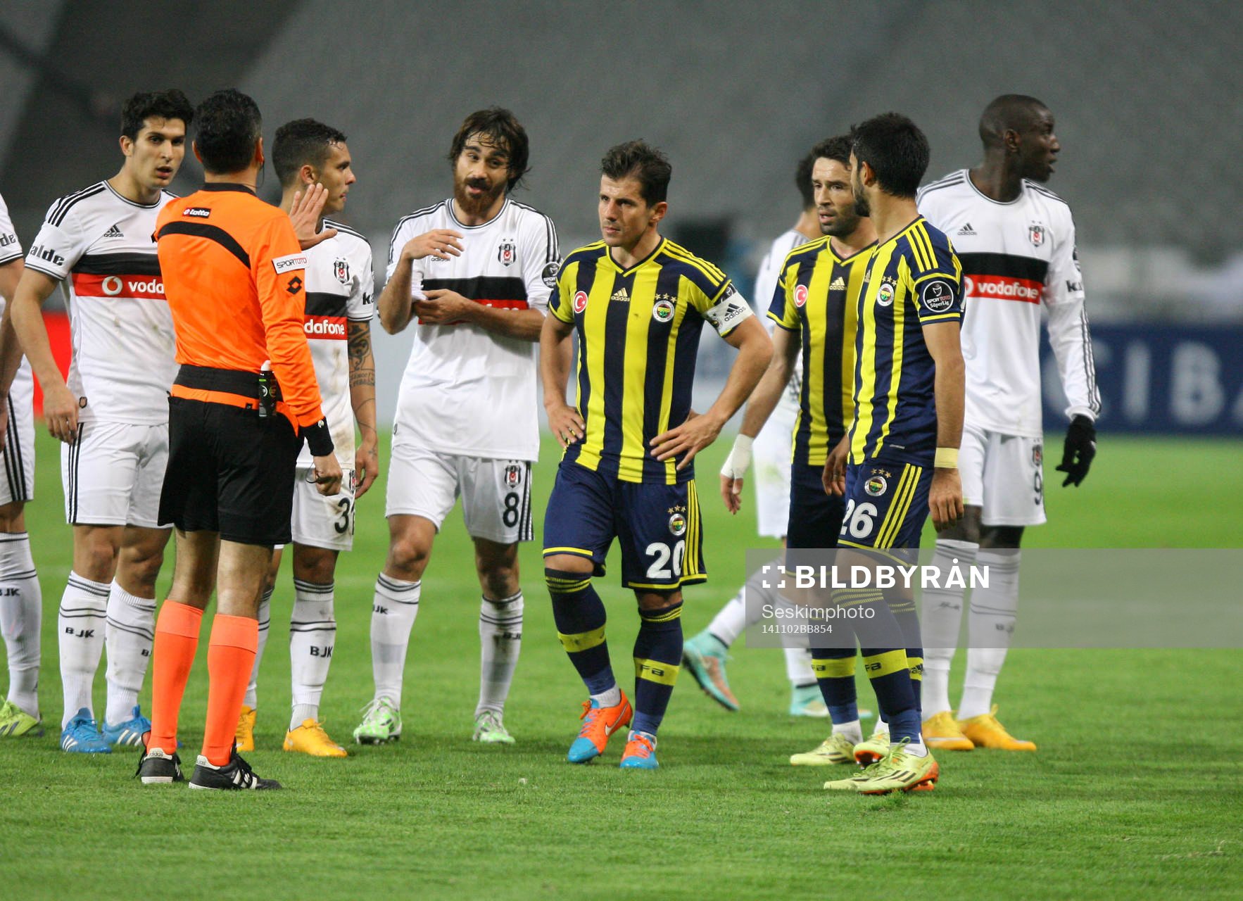 Turkey super league derby match between Besiktas and