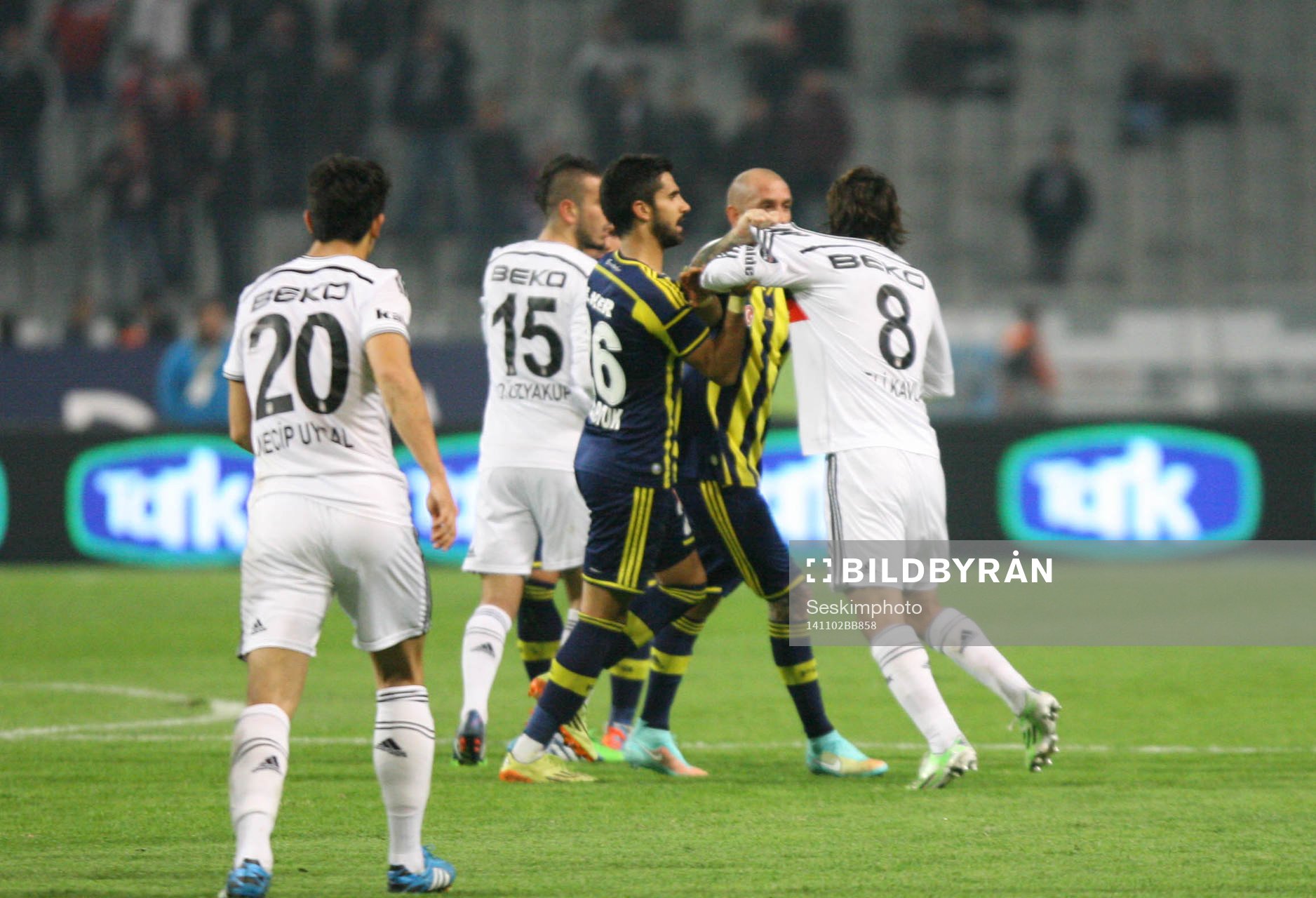 Turkey super league derby match between Besiktas and