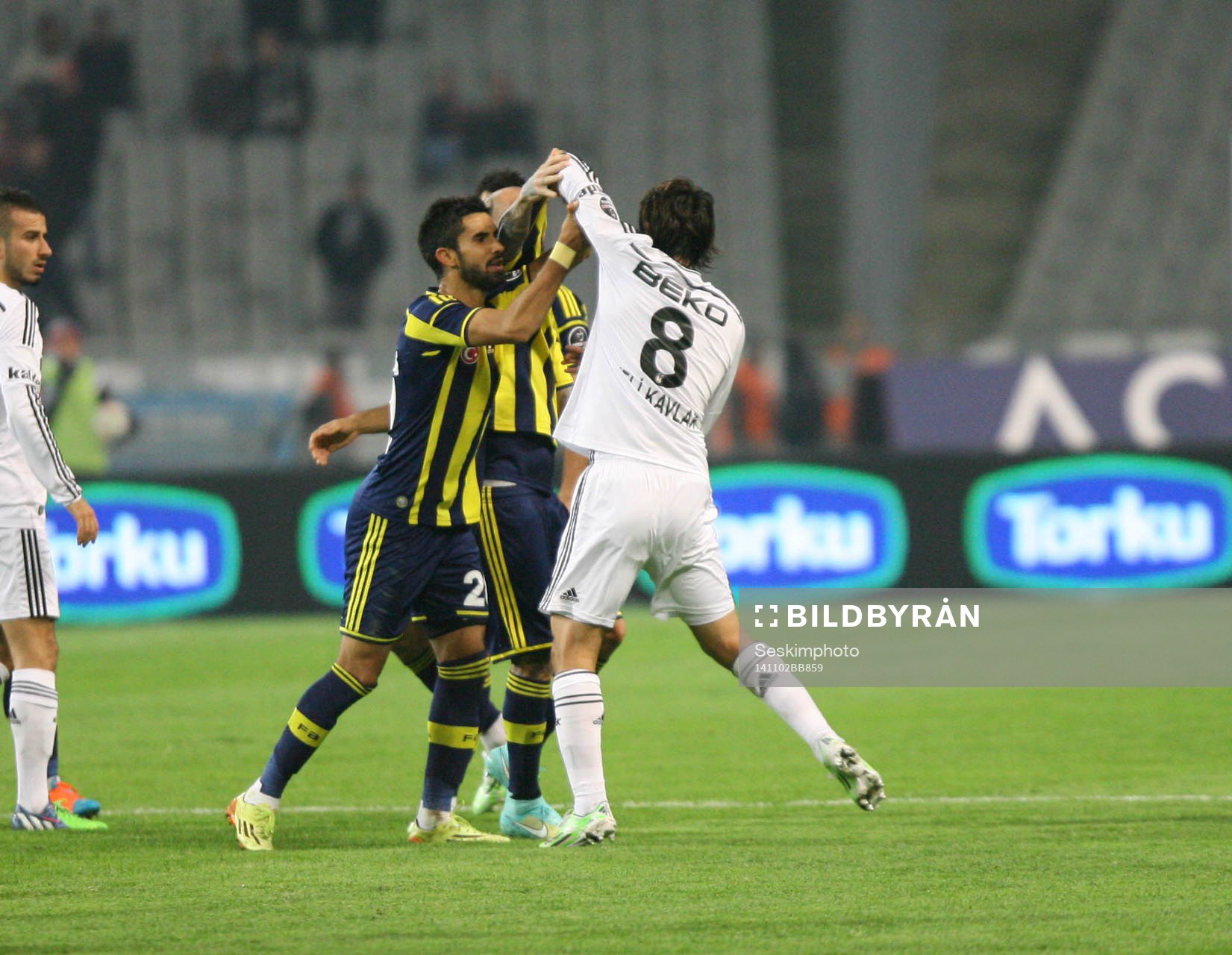 Turkey super league derby match between Besiktas and