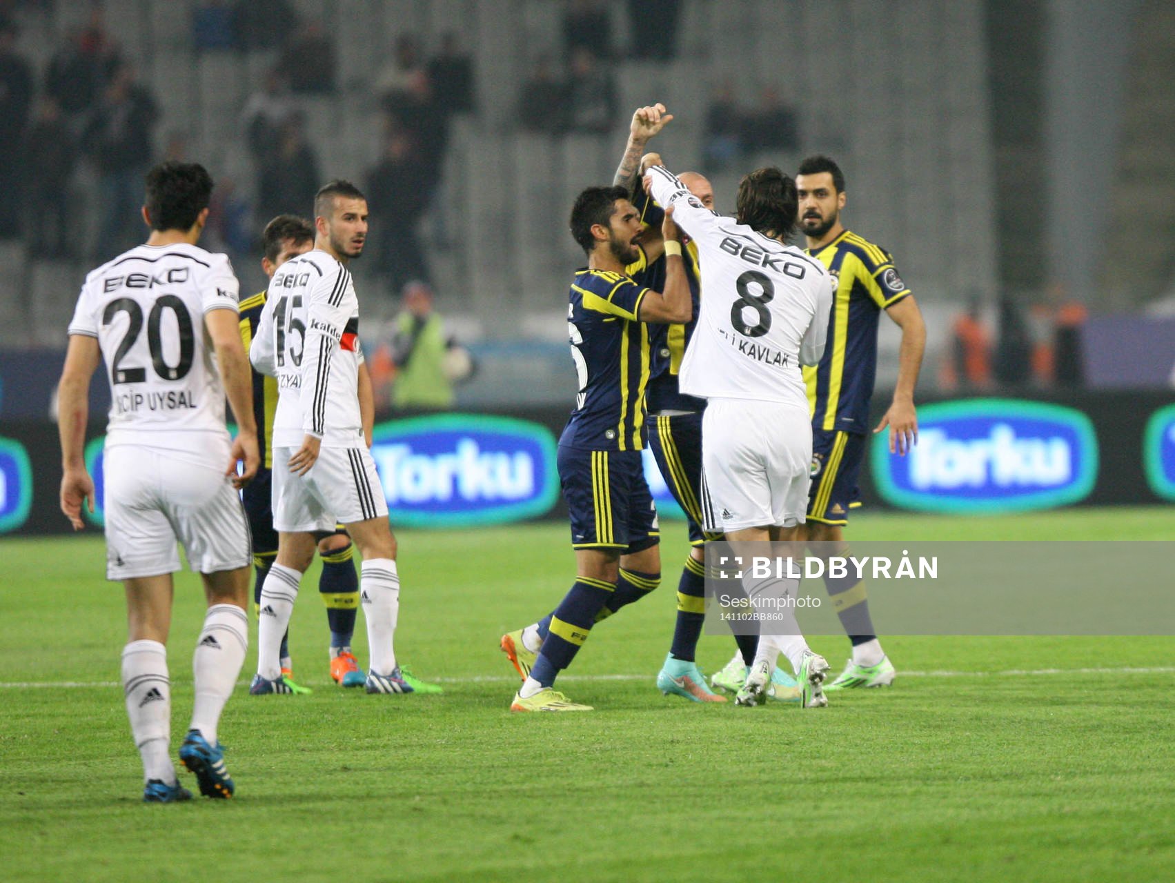 Turkey super league derby match between Besiktas and