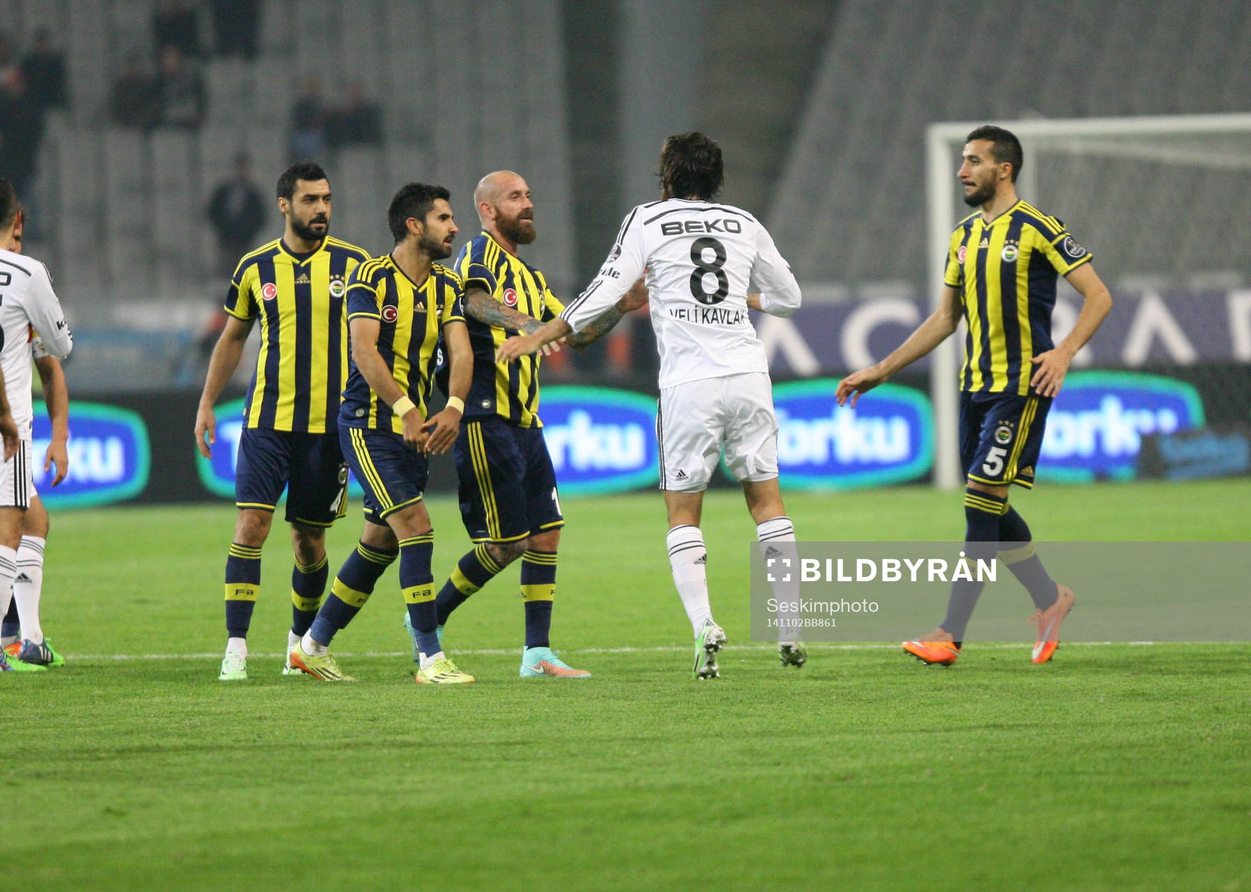 Turkey super league derby match between Besiktas and