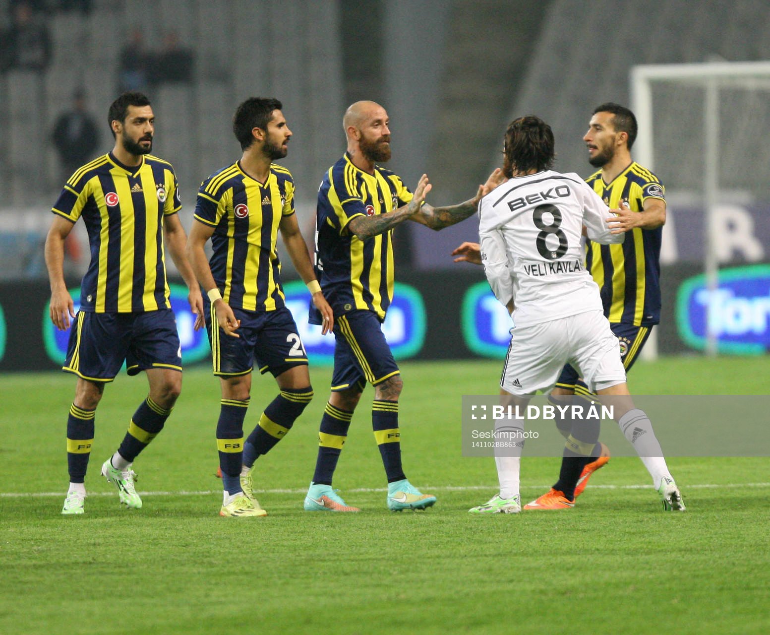 Turkey super league derby match between Besiktas and