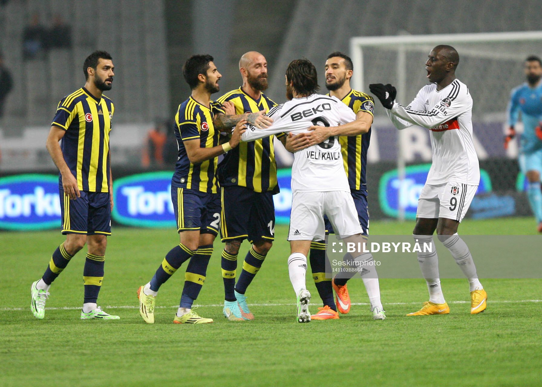 Turkey super league derby match between Besiktas and